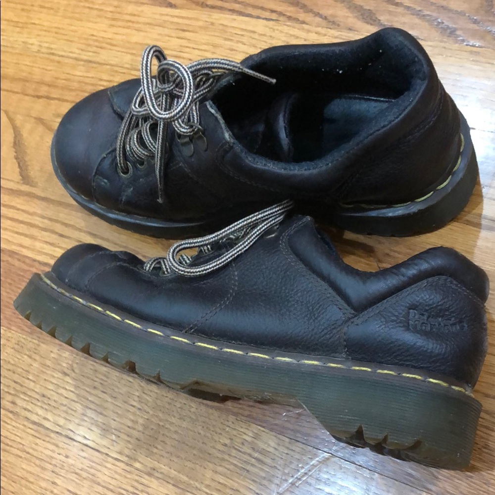 Dr. Martens Brown Leather Men's Shoes